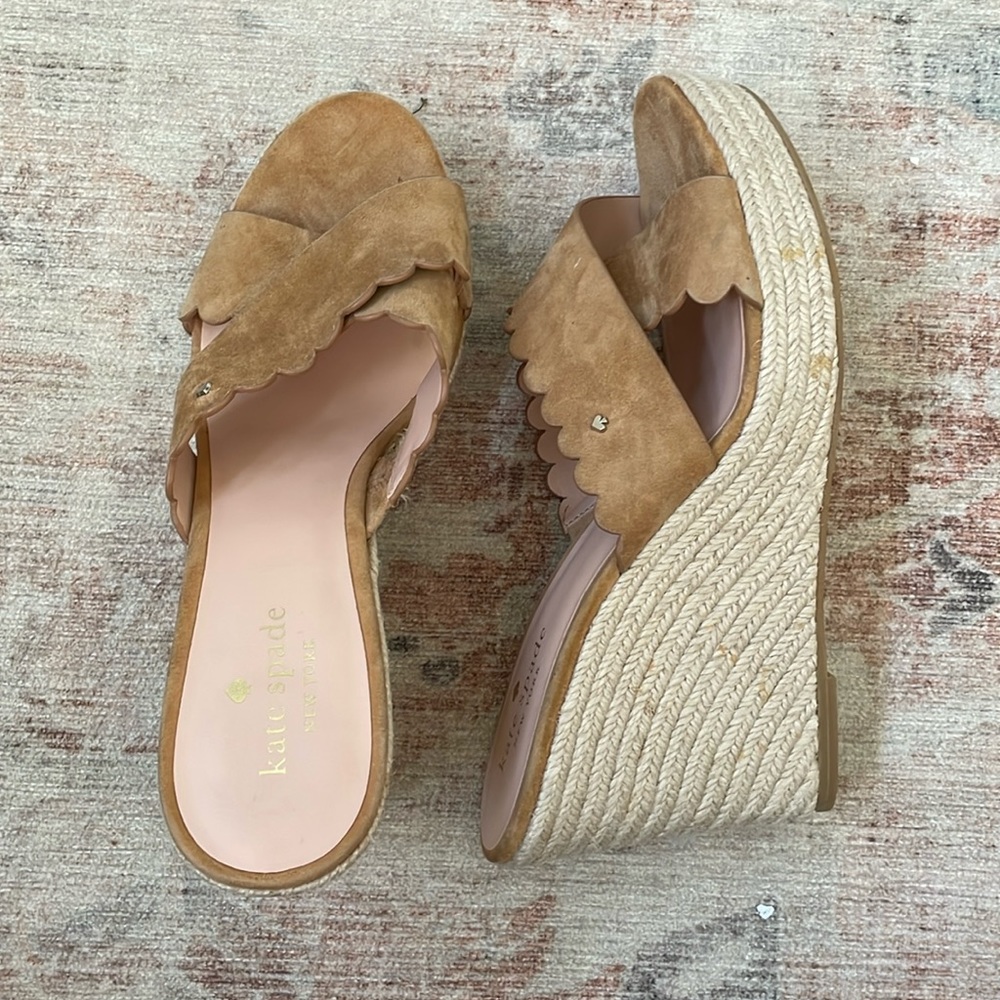 Kate spade suede wedges Tegan